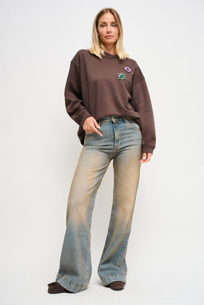 Πανελόνι jean Atlanta Wide Leg Fit
