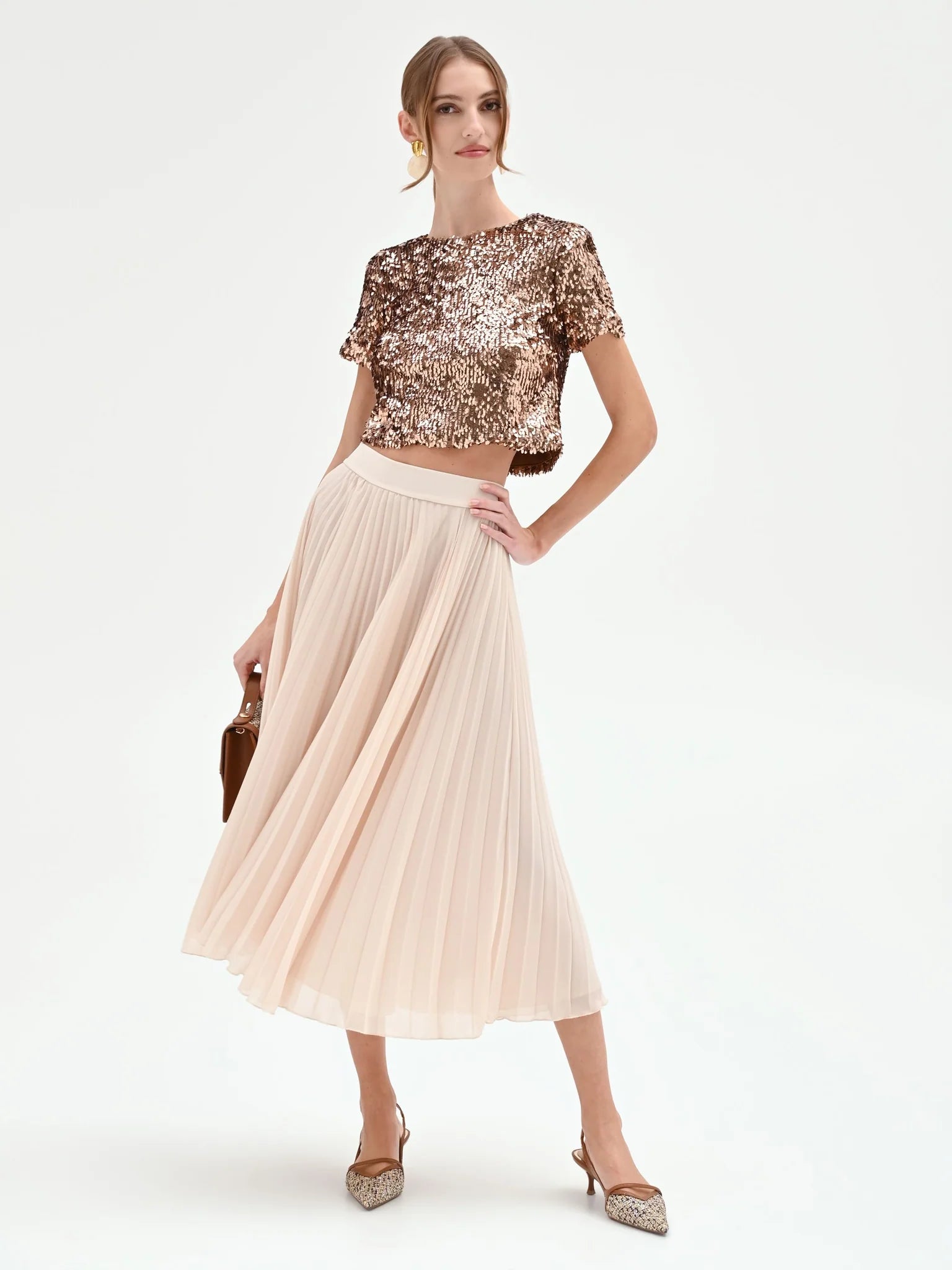 Rinascimento φούστα πλισέ Lace Boutique γυναικεία ρούχα Πύργος