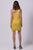 Φόρεμα Sequins Mini Κίτρινο