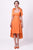 Φόρεμα Midi Εξώπλατο Πορτοκαλί
