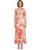 Φόρεμα 1 Ώμος με κόκκινο floral Print