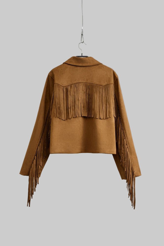 Jacket with fringe details