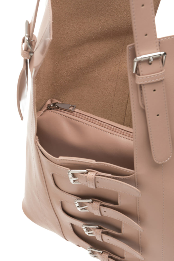 
                  
                    Load image into Gallery viewer, Γυναικεία Τσάντα Ecoleather Nude
                  
                