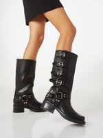 μαύρες δερμάτινες casual boots