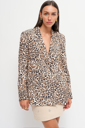 
                  
                    Load image into Gallery viewer, Σακάκι Leopard Print Μαύρο Μπεζ
                  
                