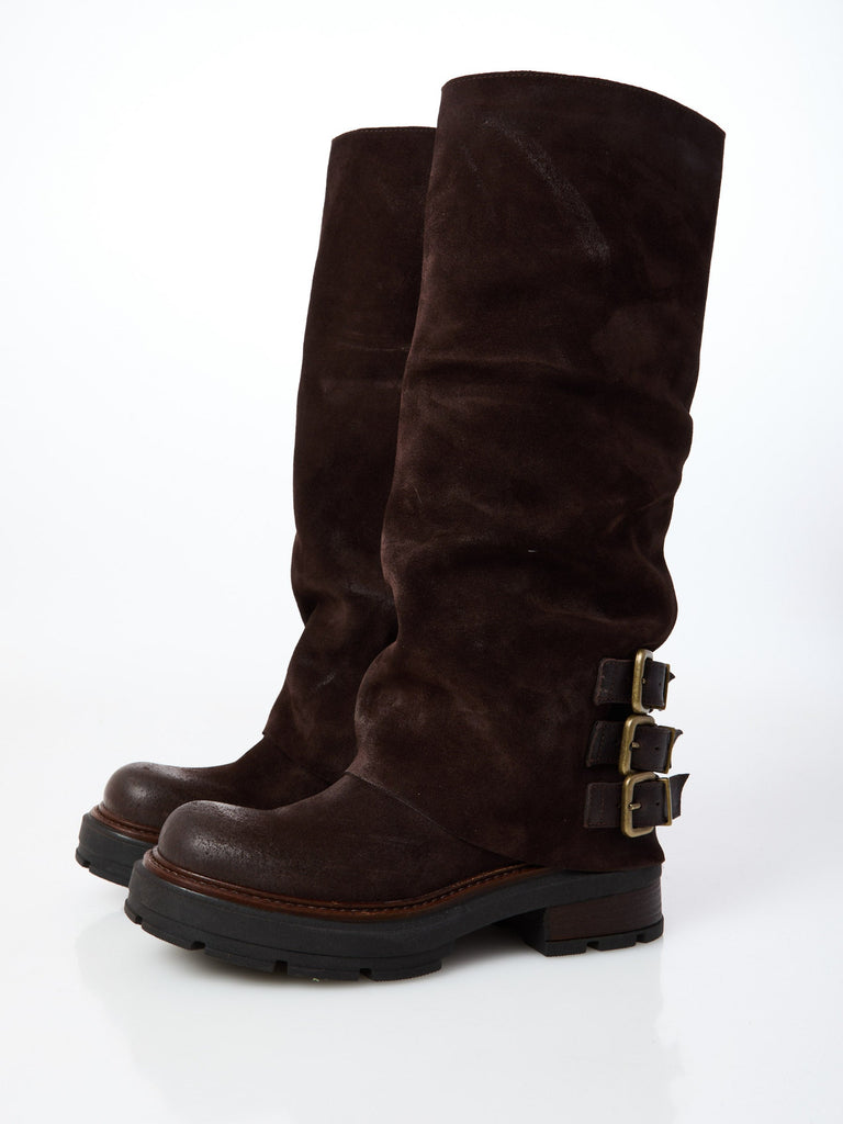 καστόρινες καφέ μαρον μπότες