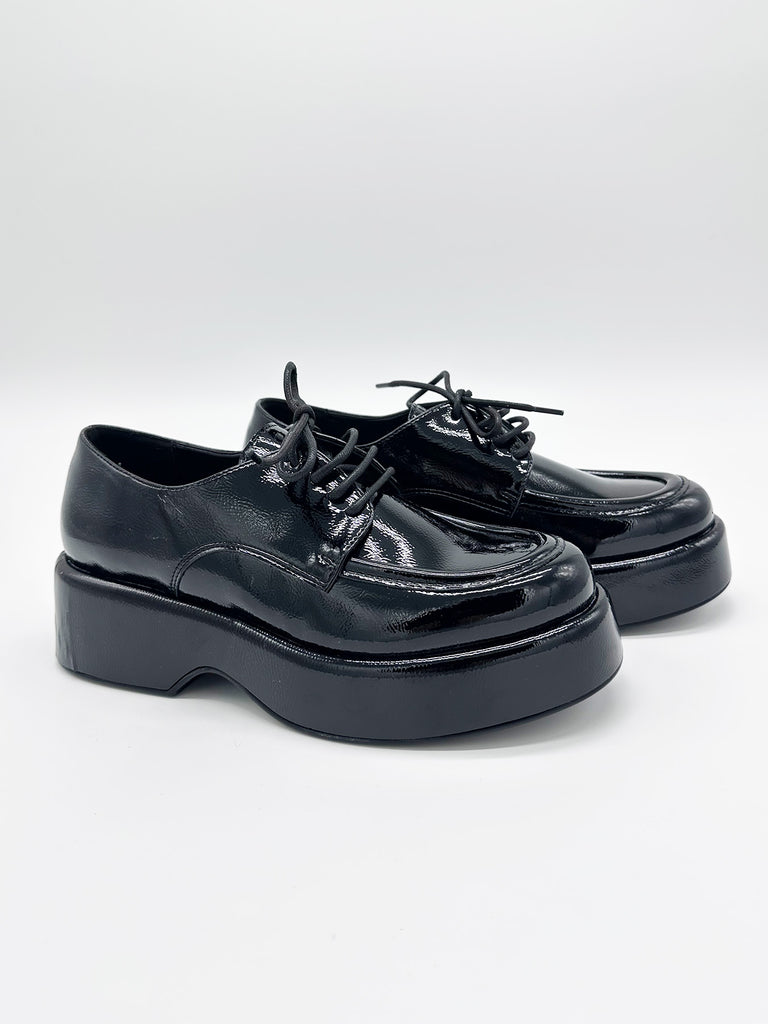 δετά μαυρα vinyl loafer 