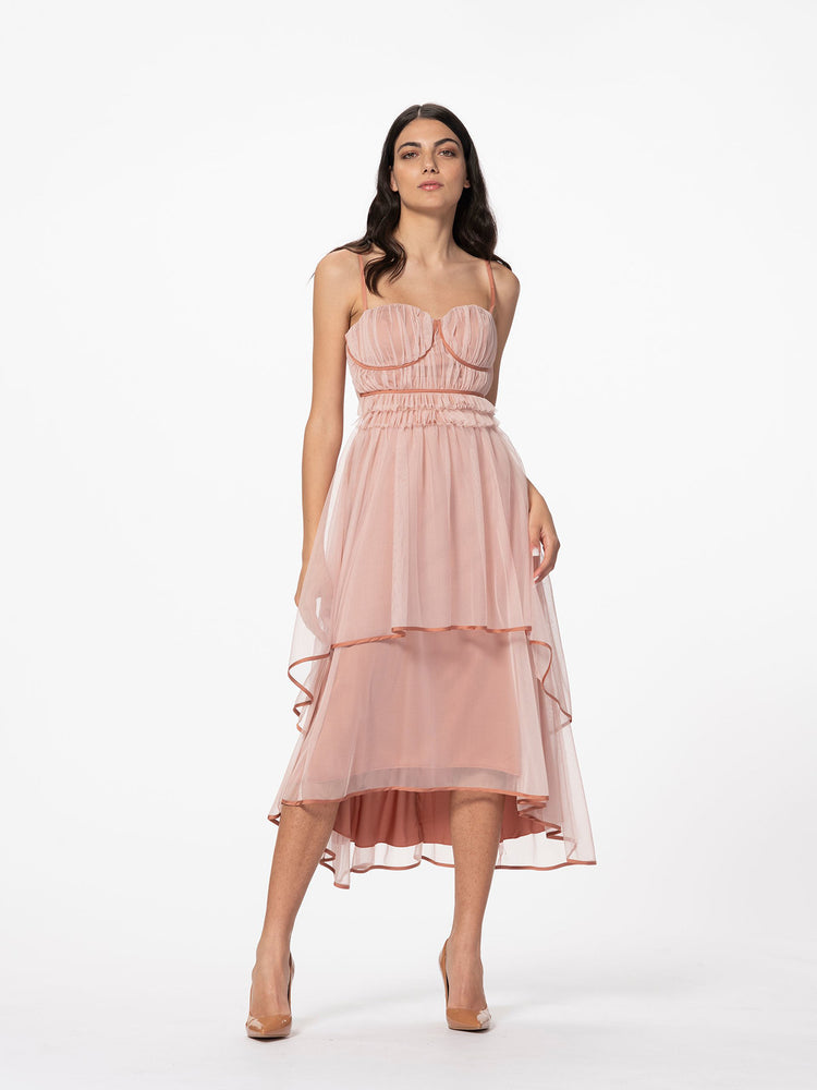 
                  
                    Load image into Gallery viewer, Dress - Maxi nude dress
                  
                
