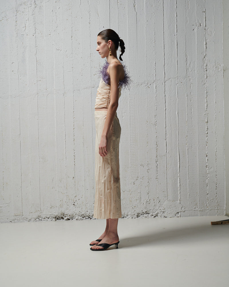 
                  
                    Load image into Gallery viewer, Ivory Midi Skirt
                  
                