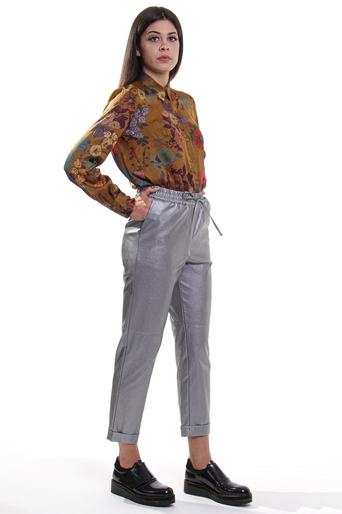 Παντελόνι μεταλλικό γκρι - Pants Mettallic Grey