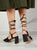 Hight heels rope sandal - Black Sandals