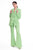 Pinstripe Suit - Green Striped Suit