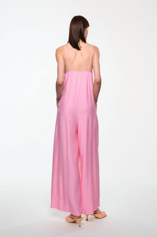 
                  
                    Load image into Gallery viewer, Full body pink jumpsuit with suspenders
                  
                