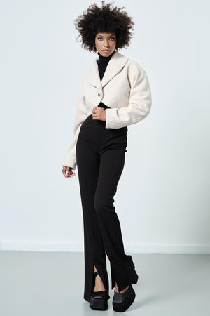 
                  
                    Load image into Gallery viewer, Ivory Crop Jacket
                  
                