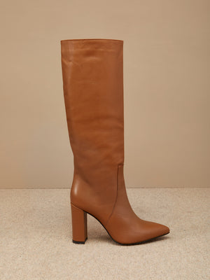 
                  
                    Load image into Gallery viewer, Boots - Leather Camel Boots
                  
                