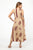 Asymmetric Midi Dress Brown