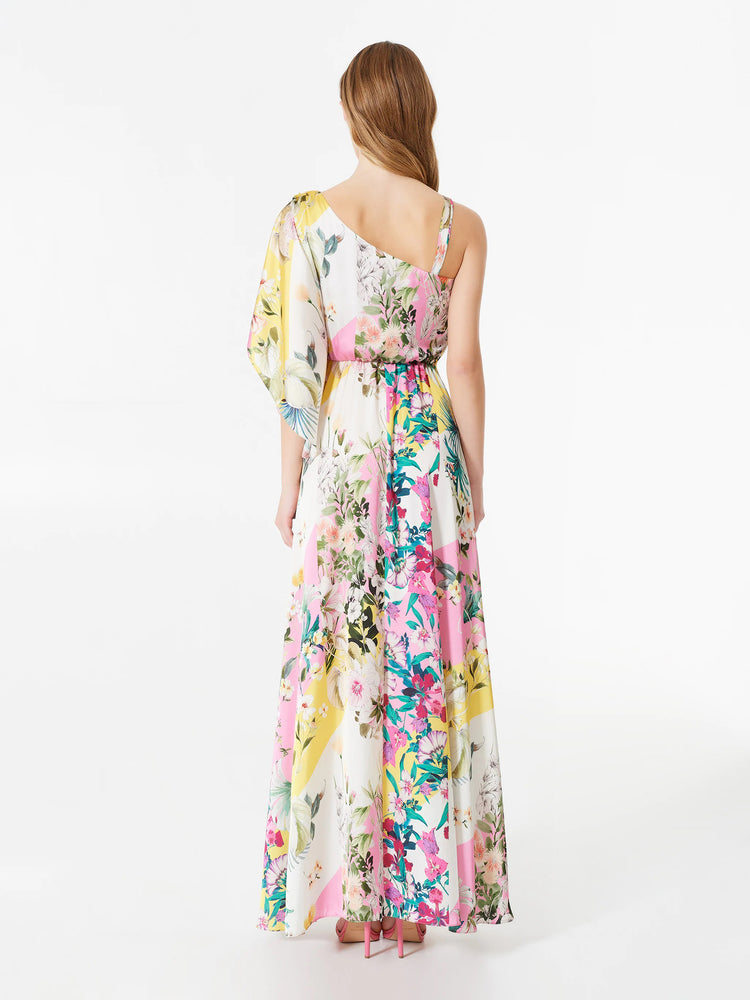 
                  
                    Load image into Gallery viewer, Long Multicolored Floral Dress - Rinascimento
                  
                