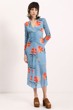 
                  
                    Φόρτωση εικόνας στο πρόγραμμα προβολής συλλογής, Φόρεμα Διάφανο Floral Μπλε
                  
                