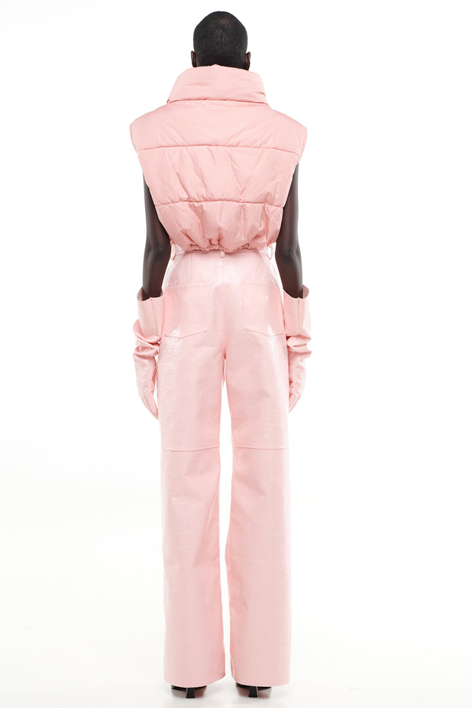 
                  
                    Φόρτωση εικόνας στο πρόγραμμα προβολής συλλογής, Παντελόνι Ροζ Faux Leather
                  
                