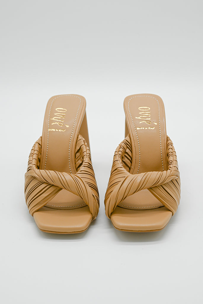 Hight heels rope sandal - Beige Sandals