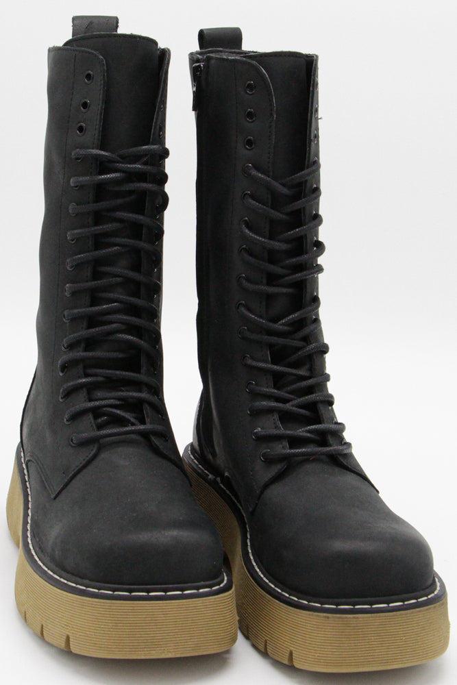 
                  
                    Load image into Gallery viewer, Black Leather Boots - Leather Boots
                  
                