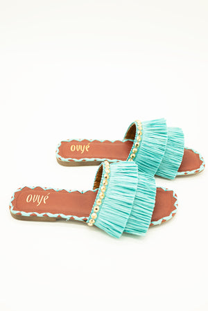 
                  
                    Load image into Gallery viewer, Ovye Turquoise Sandals
                  
                