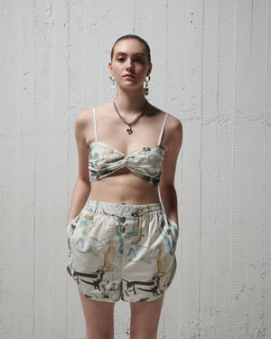 
                  
                    Load image into Gallery viewer, MilkWhite Strappy Cotton Top
                  
                
