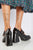 Leather Black Patent heels